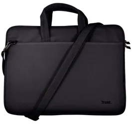 Trust Bolonia Slim Eco - Maletín para Portátil 14" Negro con Compartimento Acolchado